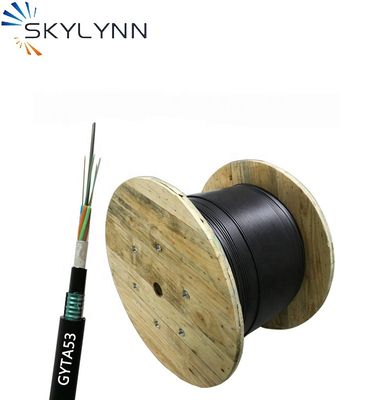 48 Core Fiber Optic Cable Outdoor Loose Tube Stranded Armoured GYTA53