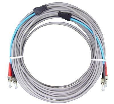Duplex Armored Fiber Patch Cord ST To ST Multimode 3M