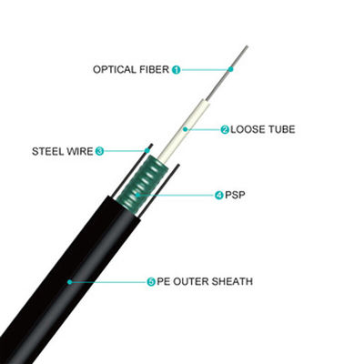 GYXTW Outdoor Optical Fiber Cable 250um 8mm Fiber Optic Underground