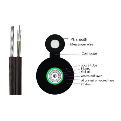 GYXTC8S Outdoor Optical Fiber Cable Figure 8 12f Cable Aerial Fiber