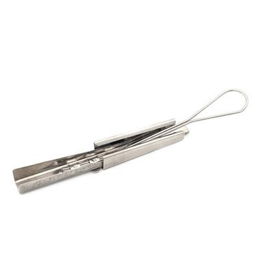 FTTH Drop Camp Optical Fiber Accessories Stainless Steel Bail Fiber Cable Clamp ISO9001