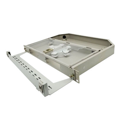 Sliding Type Optical Fiber Patch Panel E2000 24 Ports LC 48 Fibers
