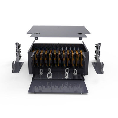 19IN 4U LGX Optical Fiber Patch Panel 24 Port SPCC For Fiber Optic Connections