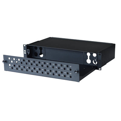 24 Port LC 48 Core Indoor Fiber Optic Distribution Box ODF Fiber Optic Patch Panel