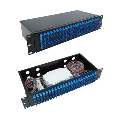 48F 96F 3U Optical Fiber Patch Panel Termination Box For Fiber Optic Cable 19" Rack Mount