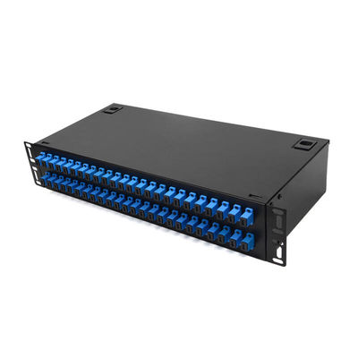 48F 96F 3U Optical Fiber Patch Panel Termination Box For Fiber Optic Cable 19" Rack Mount