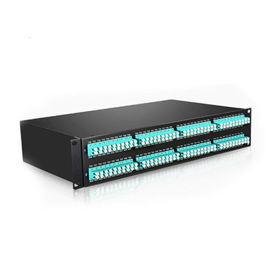 2U Module MTP MPO Cables Fiber Cassette Patch Panel 288 Port