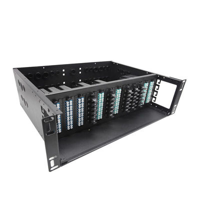 144 Cores MTP MPO Cables  Chassis Rack Mount Fiber Patch Panel LGX Module