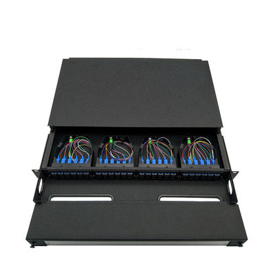 96 Cores MTP MPO Cables To 4xLC Fiber LGX Patch Panel