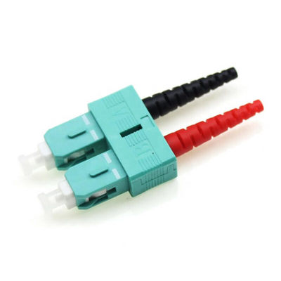 High Wearable Sc Duplex Connector 0.3dB Fiber Optic 125um