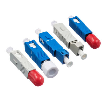 0.3dB Fiber Optic Passive Components Male To Female Adapter 45dB SC UPC SM