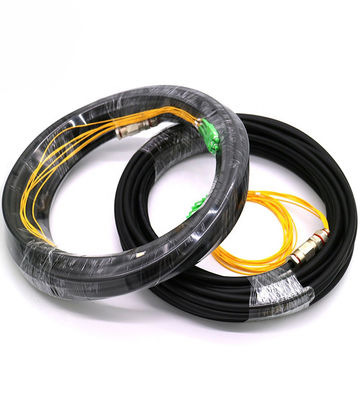 FC APC Type Connectors Fiber Patch Cord Waterproof Pigtail 4F 0.3dB