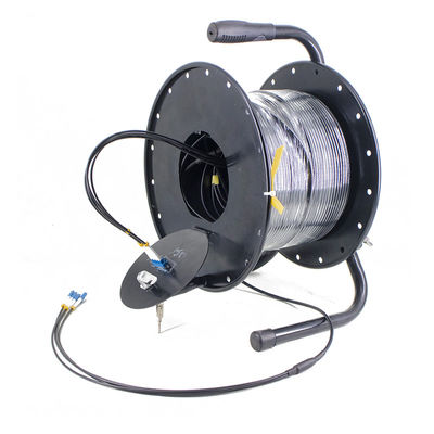 Outdoor Patch Cord Axis Fiber Cable Drum Military Communication Cable RoHS