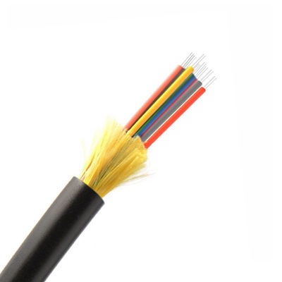 12 Core Tight Buffer Pole Mounted Fiber Optic Cable 0.23 DB OFNR LSZH