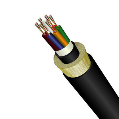 Outdoor Overhead Stranded Loose Tube Span 100m 24 Core Single Mode ADSS Aerial Fiber Optic Cable