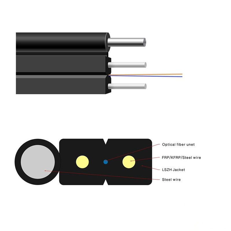 UndergroundFTTH Optical Fiber Cable GJYFCH GJYCH 0.5dB G657a1