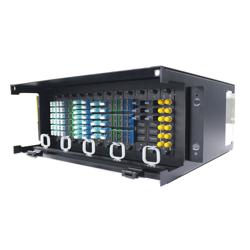 144 Cores MTP MPO Cables  Chassis Rack Mount Fiber Patch Panel LGX Module