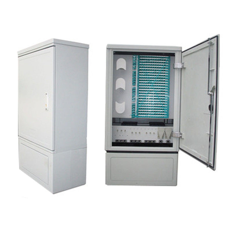 288 Core 576 Cores FTTH Cross Connection Cabinet Fiber Optic Termination Panel Cassette IP55