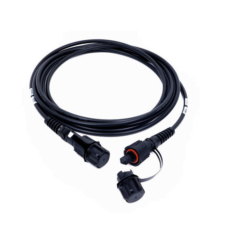 Outdoor 12 24 Cores ODVA MTP MPO Cables BBU Fan Out Fiber Optic Patch Cord Waterproof Connector